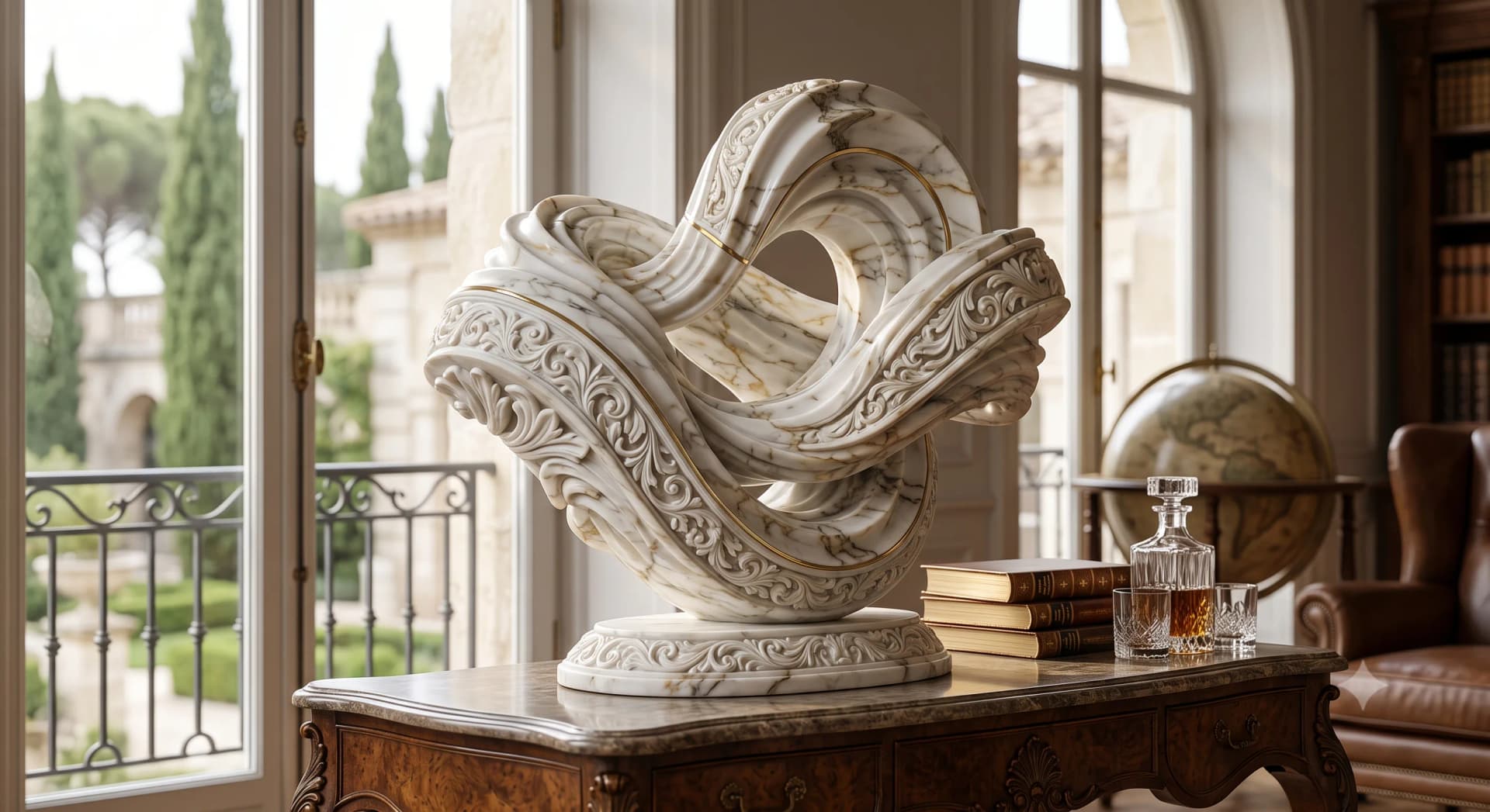 Abstract Marble Art