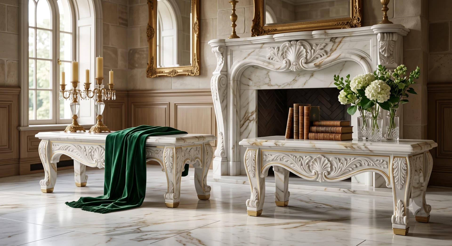 Marble Benches